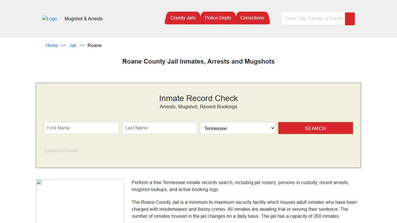 Roane County Jail Inmates, Arrests and Mugshots | Jail Roster Search